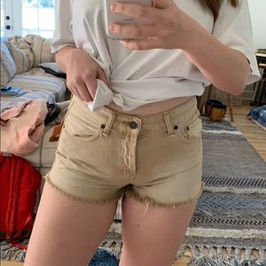 Free people khaki shorts